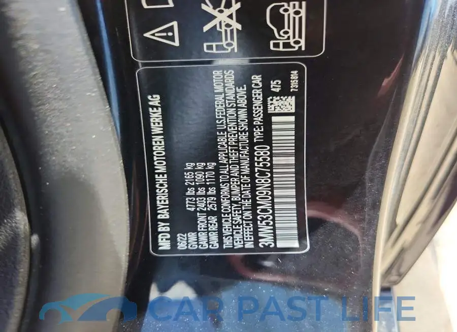 3MW53CM09N8C75580# 12