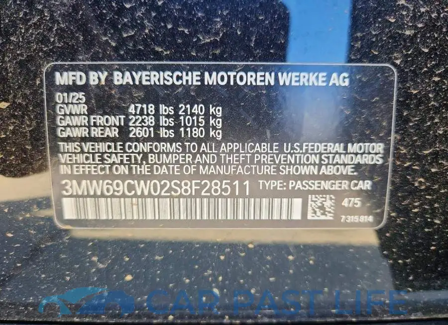 3MW69CW02S8F28511# 12
