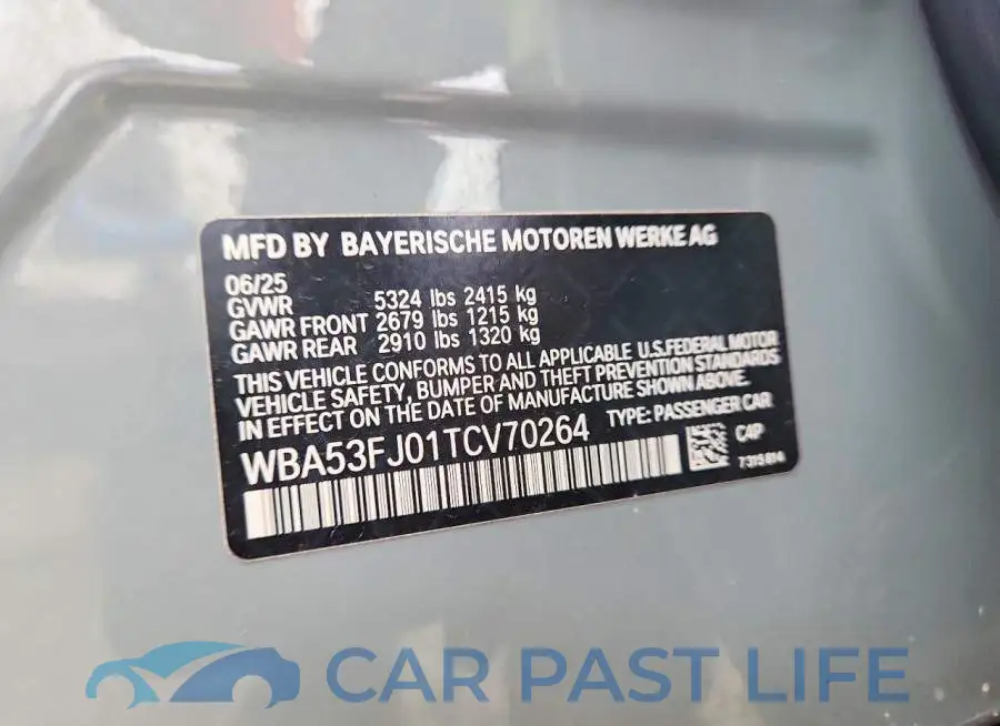 WBA53FJ01TCV70264# 12