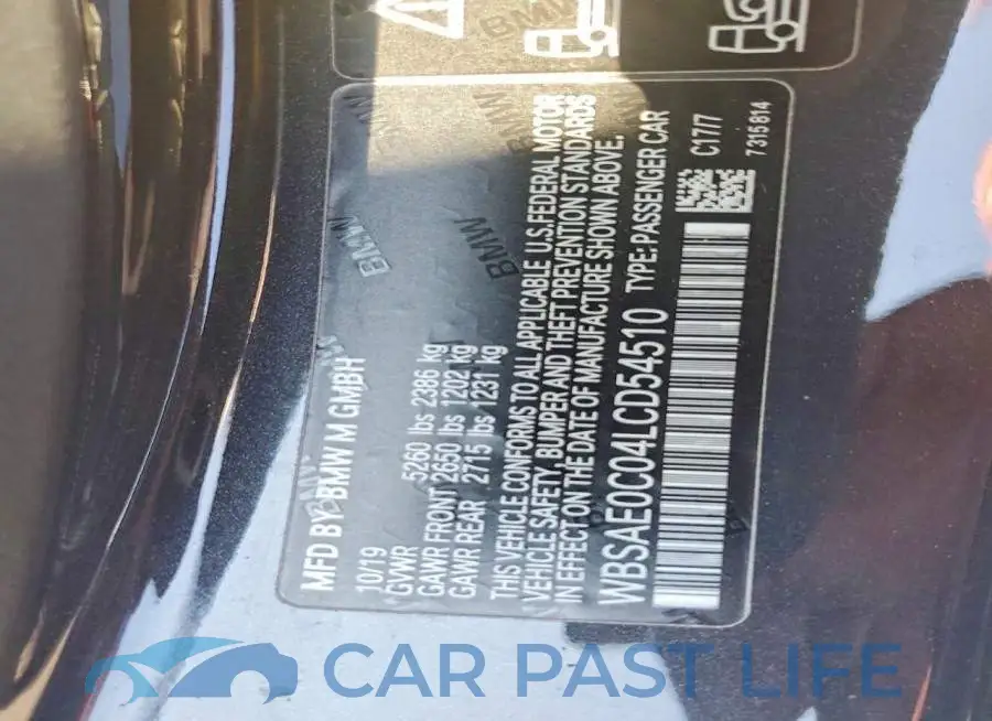 WBSAE0C04LCD54510# 12