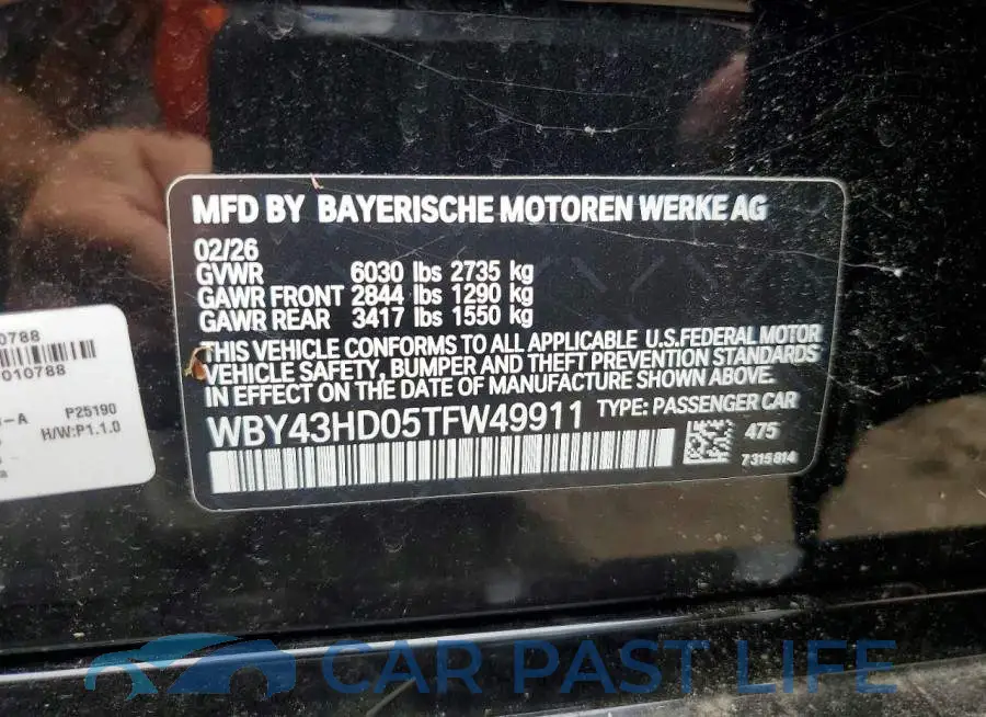 WBY43HD05TFW49911# 12