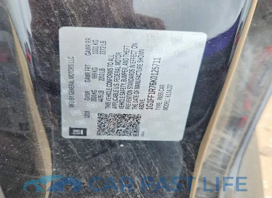 1G1FF1R76K0125711# 12