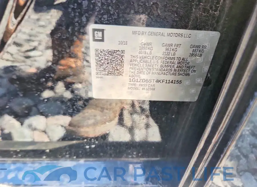 1G1ZD5ST4KF114155# 12