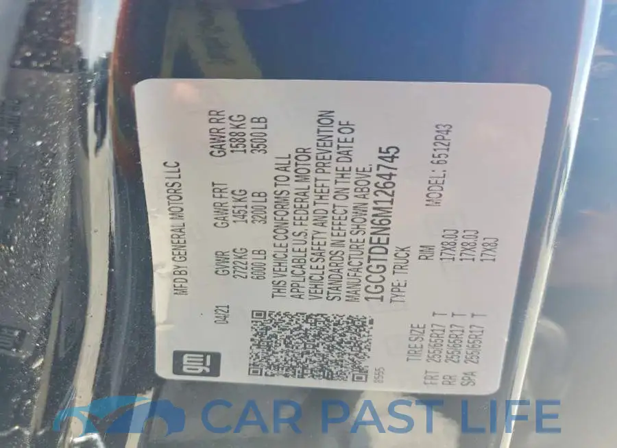 1GCGTDEN6M1264745# 12