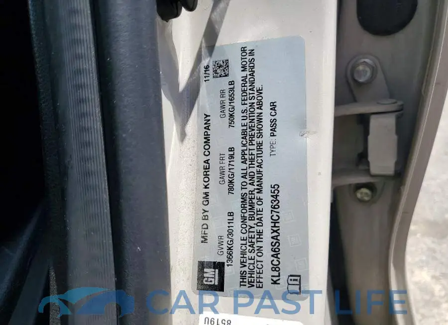 KL8CA6SAXHC763455# 12