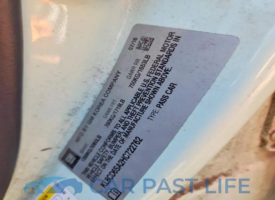 KL8CD6SA2HC722762# 12