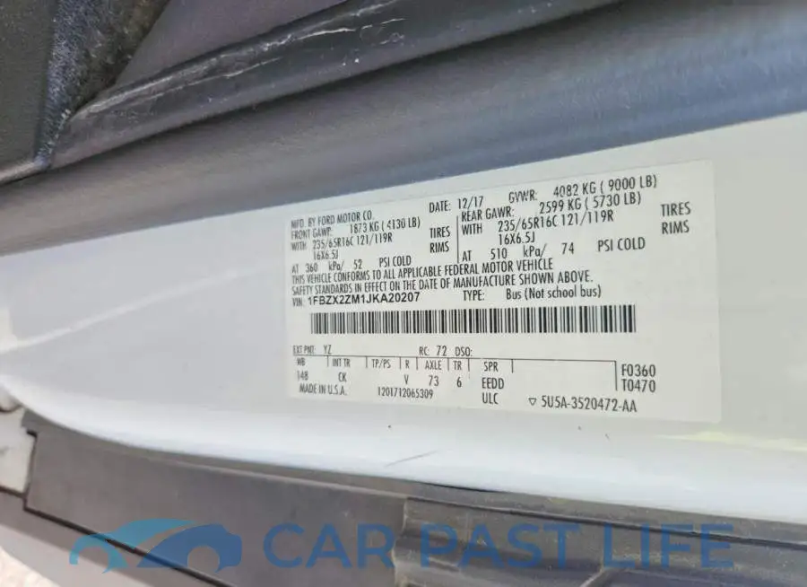 1FBZX2ZM1JKA20207# 13