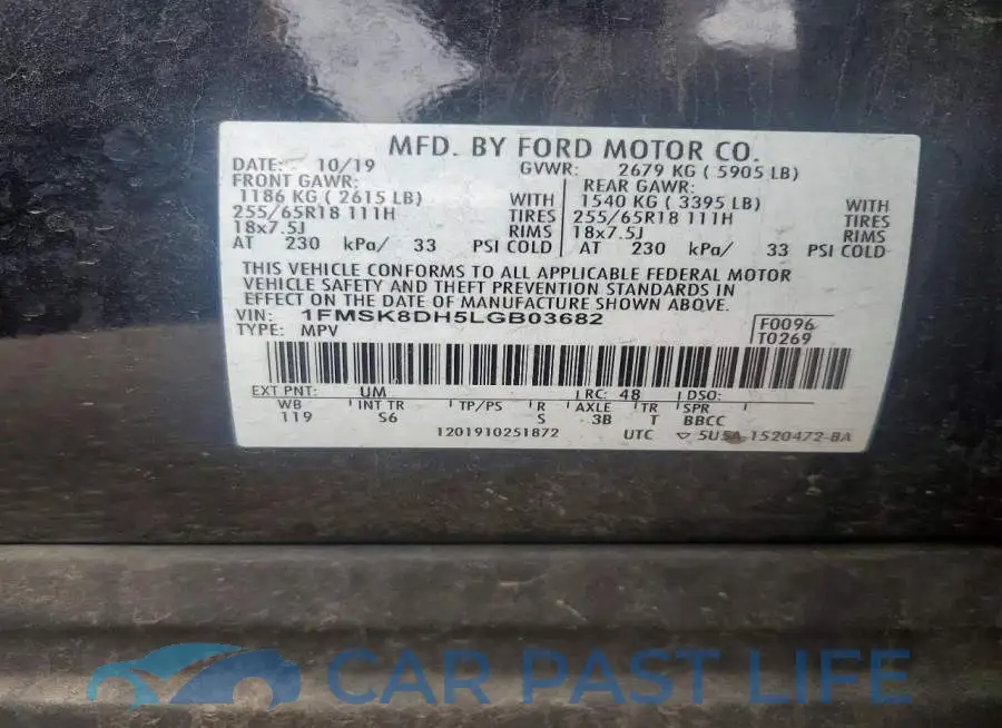 1FMSK8DH5LGB03682# 13