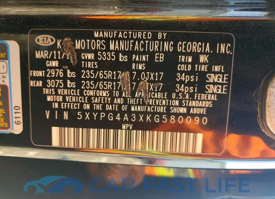 5XYPG4A3XKG580090# 14