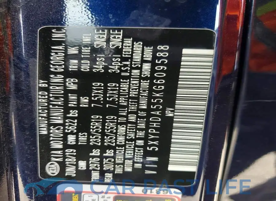 5XYPHDA55KG609588# 13