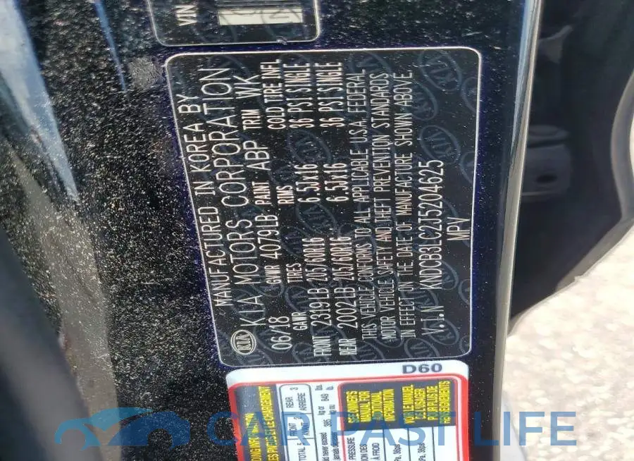 KNDCB3LC2J5204625# 13