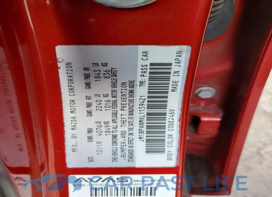JM1BPANMXL1159421# 12