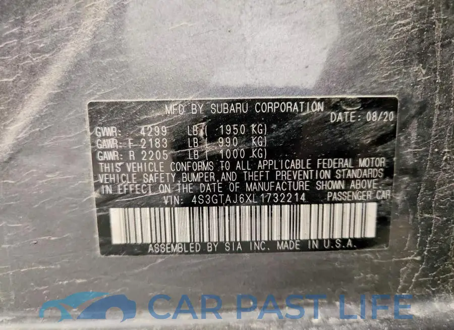 4S3GTAJ6XL1732214# 13