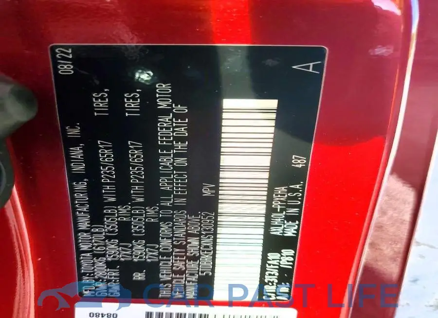 5TDBRKECXNS130952# 13
