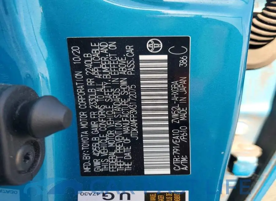 JTDKAMFP3M3172075# 12