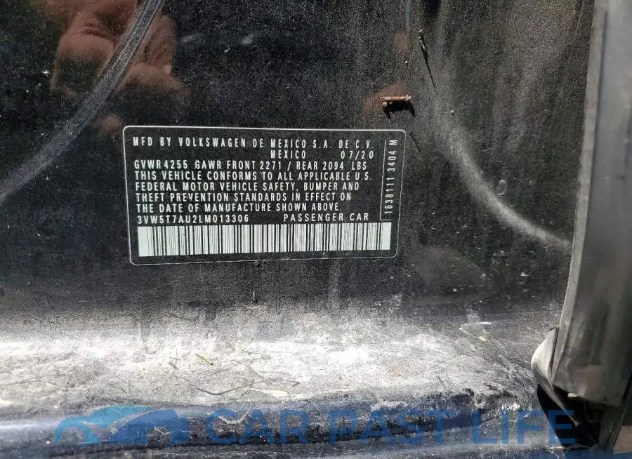 3VW5T7AU2LM013306# 12