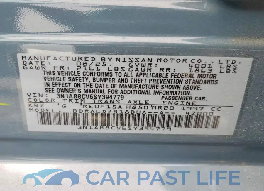 3N1AB8CV6SY394779# 12