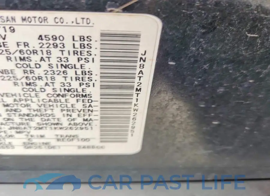 JN8AT2MT1KW262951# 13
