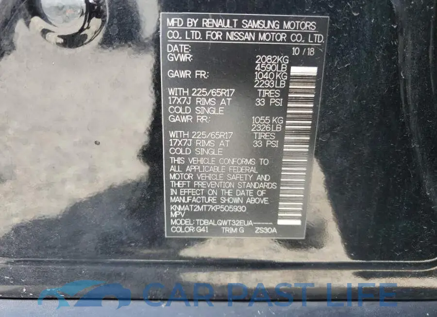 KNMAT2MT7KP505930# 13
