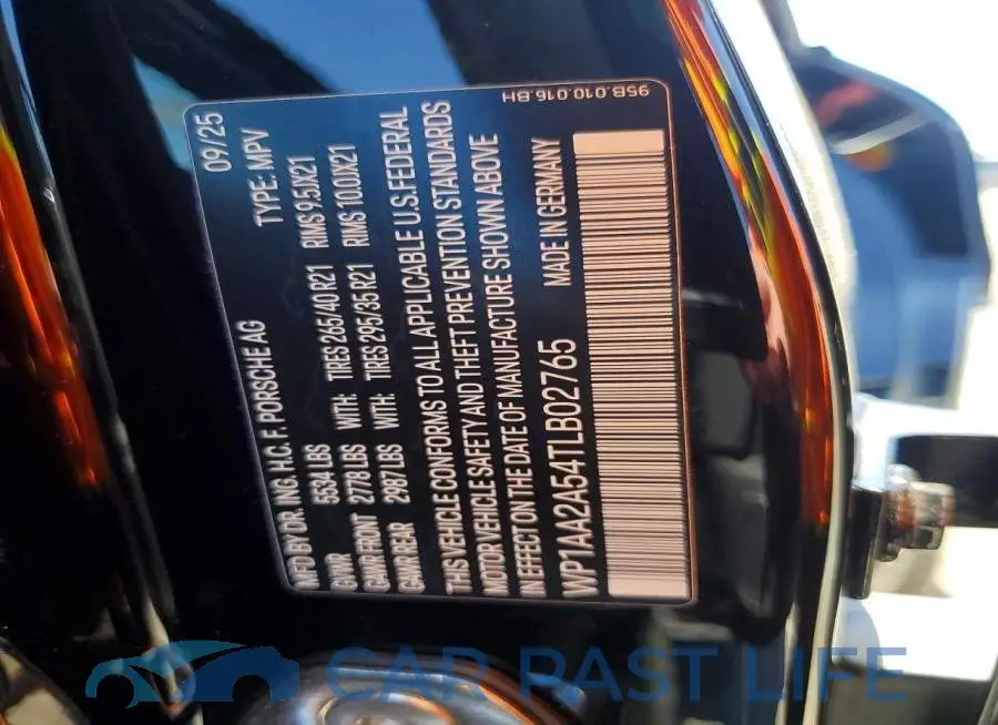WP1AA2A54TLB02765# 13