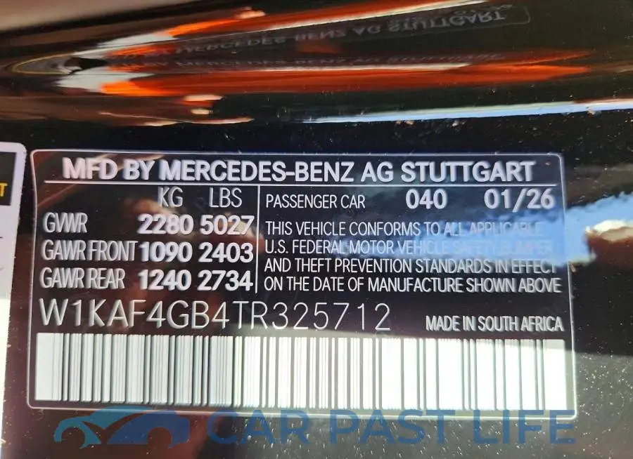 W1KAF4GB4TR325712# 12