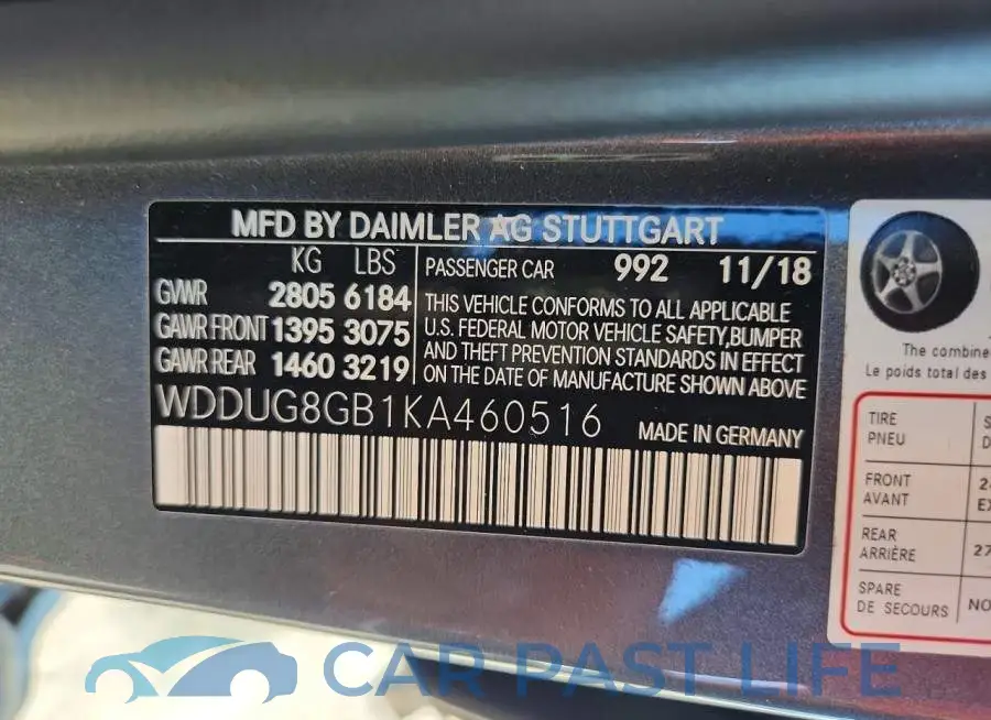 WDDUG8GB1KA460516# 12