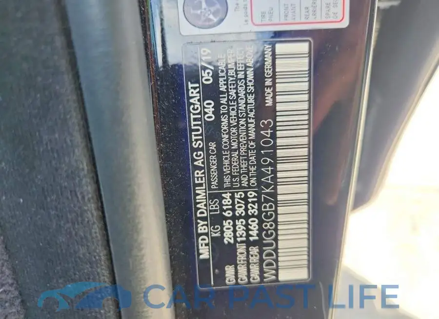 WDDUG8GB7KA491043# 12