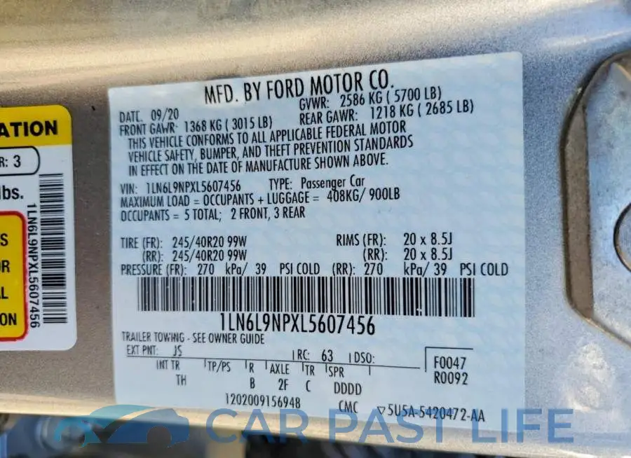 1LN6L9NPXL5607456# 13