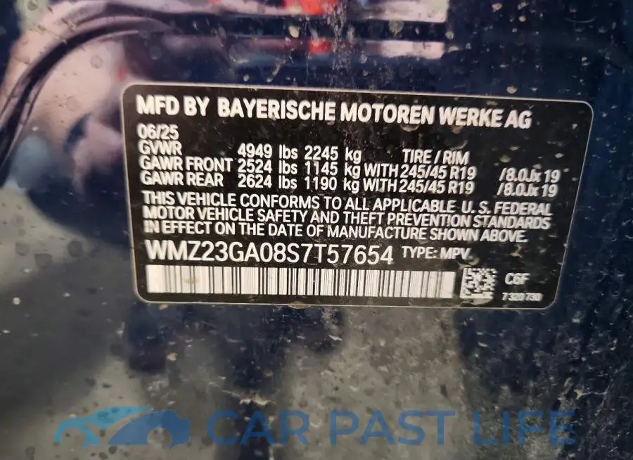 WMZ23GA08S7T57654# 13