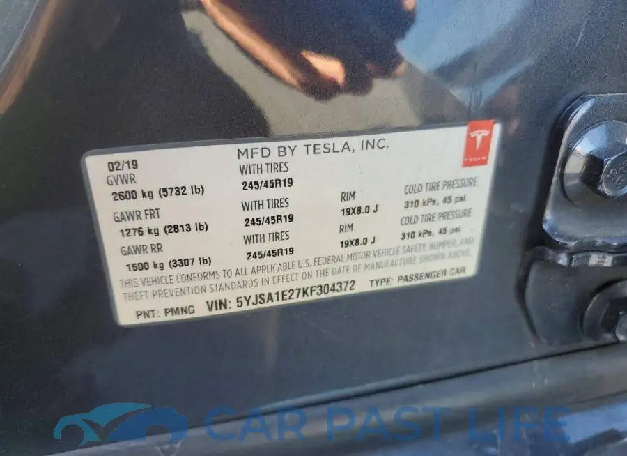 5YJSA1E27KF304372# 12