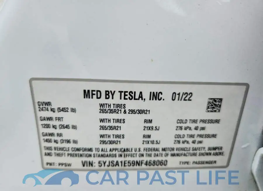 5YJSA1E59NF468060# 13