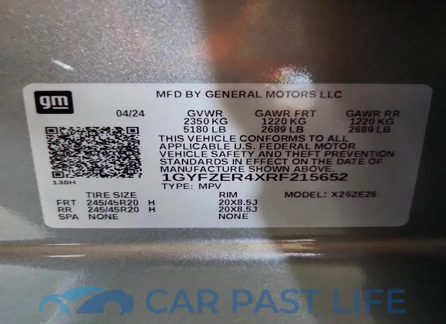 1GYFZER4XRF215652# 13