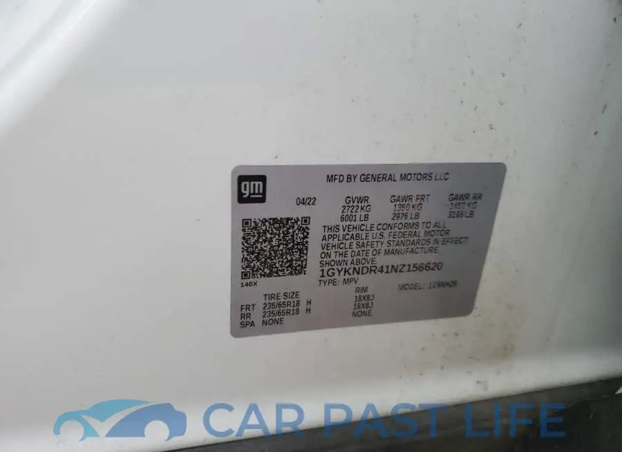 1GYKNDR41NZ156620# 12