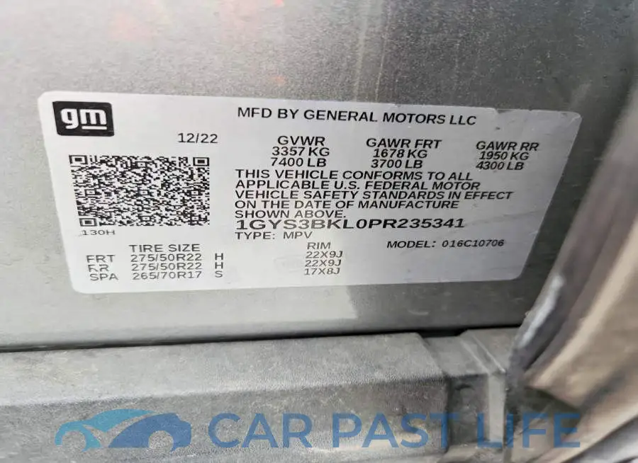 1GYS3BKL0PR235341# 13