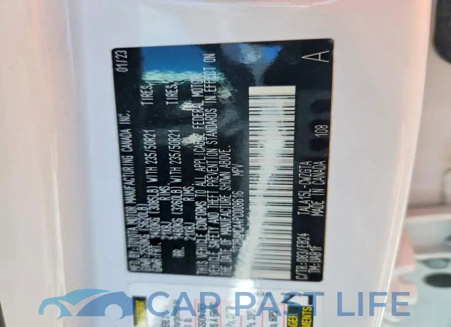 2T2BAMCA4PC008616# 12