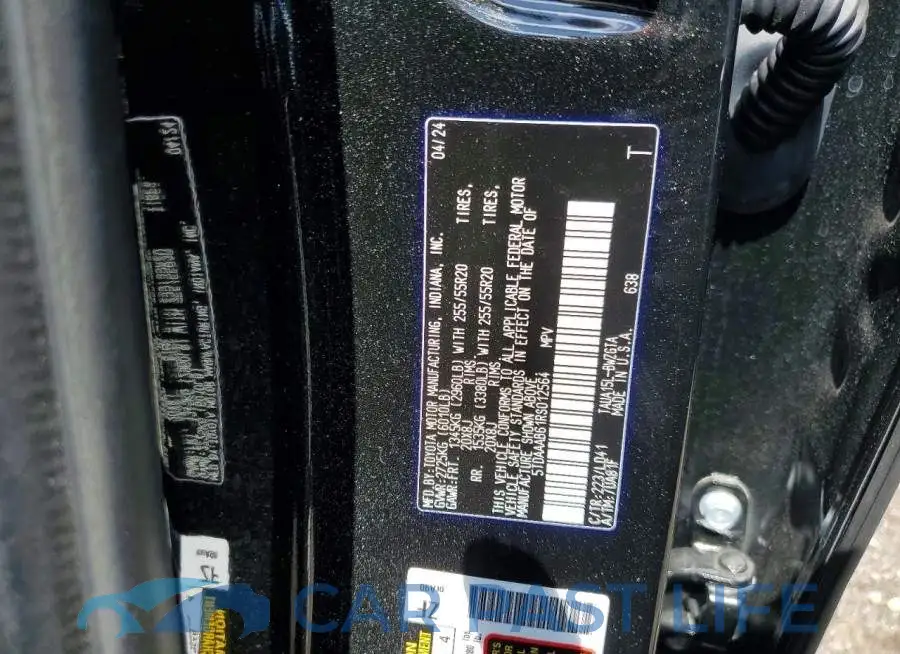 5TDAAAB61RS012564# 12