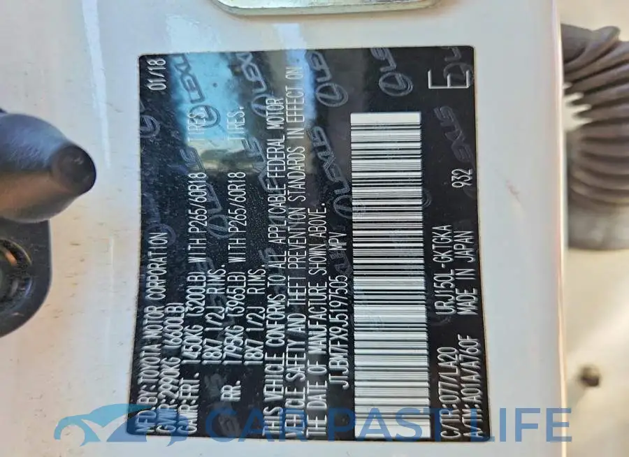 JTJBM7FX9J5197505# 13