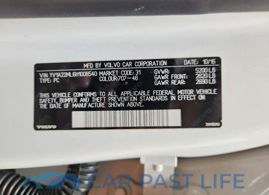 YV1A22ML6H1008540# 12