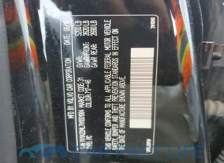YV1A22ML7H1001984# 12