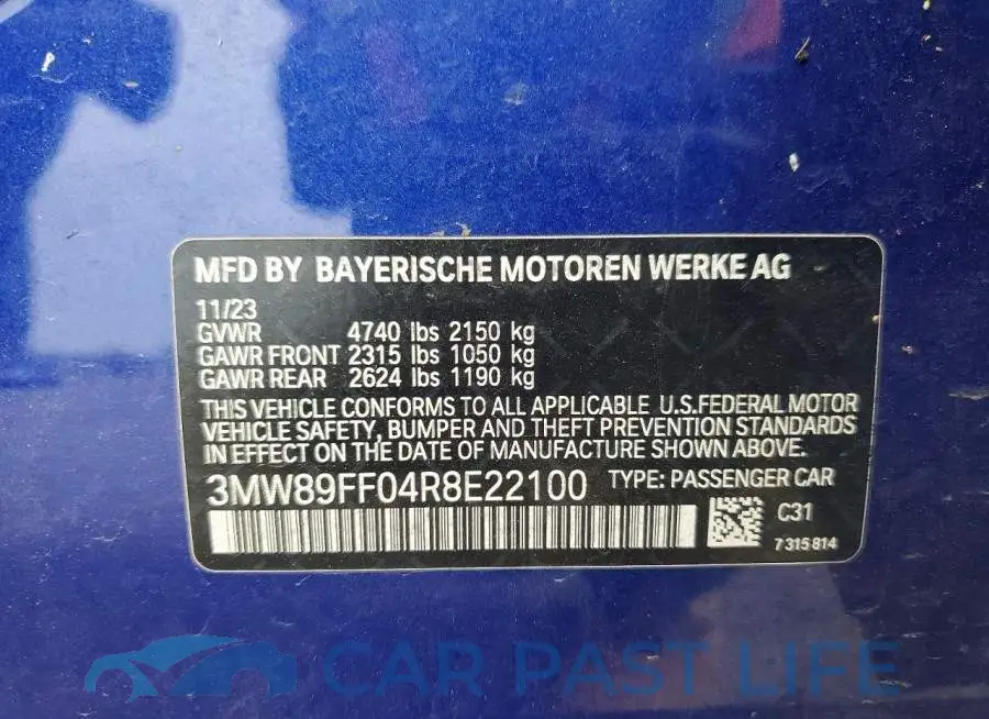3MW89FF04R8E22100# 12