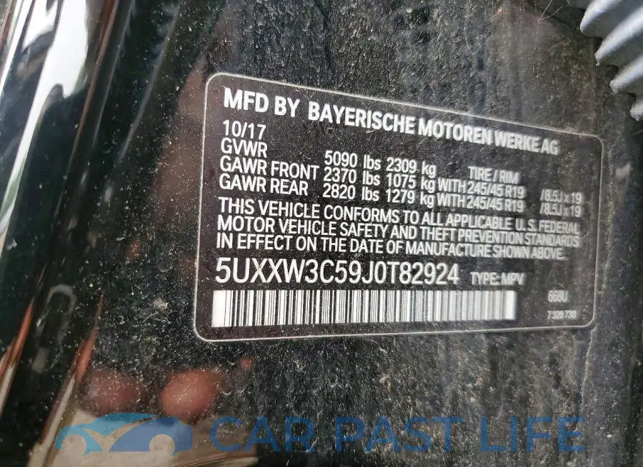 5UXXW3C59J0T82924# 14