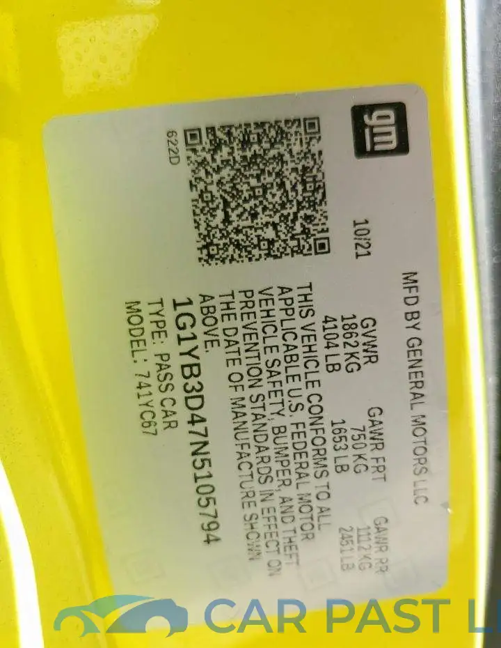 1G1YB3D47N5105794# 13