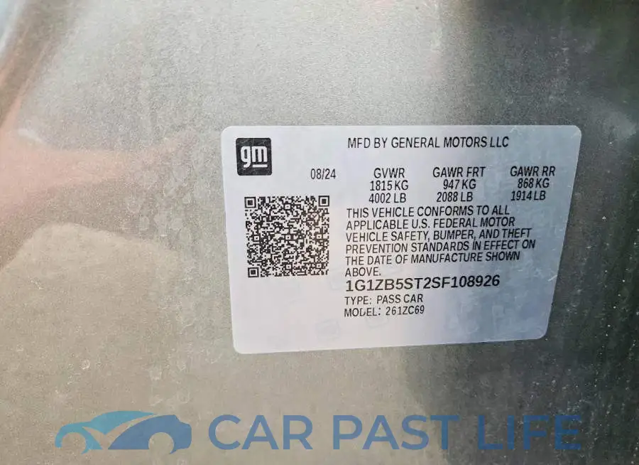 1G1ZB5ST2SF108926# 12