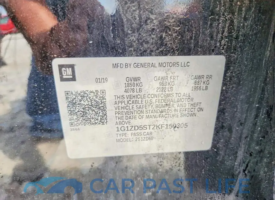 1G1ZD5ST2KF159305# 12