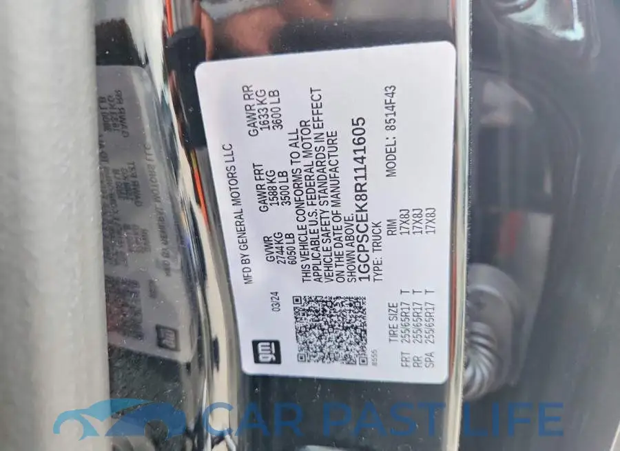 1GCPSCEK8R1141605# 12