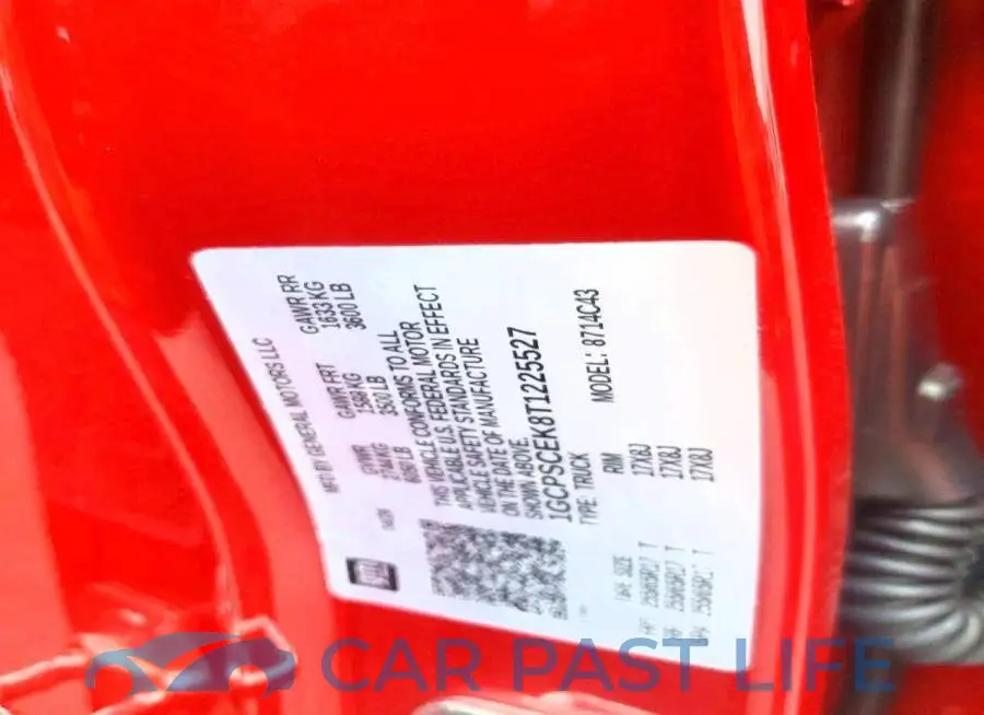 1GCPSCEK8T1225527# 13