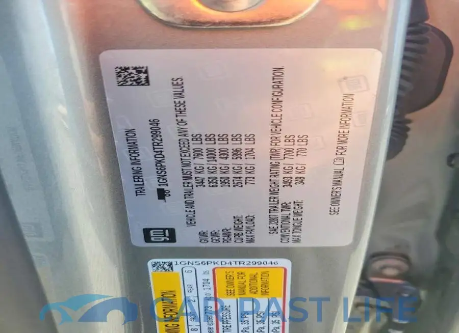 1GNS6PKD4TR299046# 13