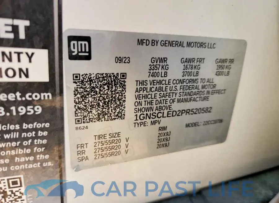 1GNSCLED2PR520582# 13