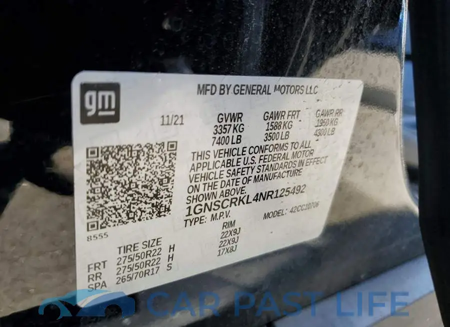 1GNSCRKL4NR125492# 14
