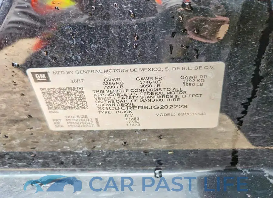 3GCUCRER6JG202228# 12